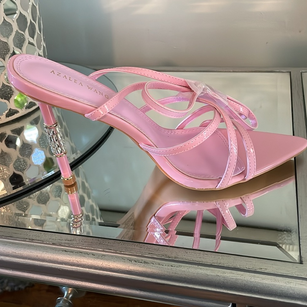 Pink Azalea Wang stiletto sandals.